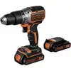 Image de Black&Decker Akku-Schlagbohrs.18V 2x1,5Ah,bürstenlo BL188KB