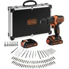 Image de Black&Decker Akku-Schlagbohrschraube BDCHD18BAFC 2x1,5Ah 18V