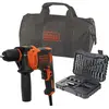 Image de Black & Decker Schlagbohrmaschine 710W, 32tlg. Zubehoer