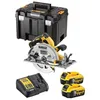 Image de Scie Circulaire Xr 5ah 184 Mm Dewalt 2 Batteries + Coffret Tstak - Dcs572p2-qw