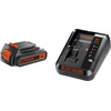 Image de STARTER KIT - Batterie Slide Pack LITHIUM 18 volts 2Ah + chargeur 2 Ah BLACK+DECKER BDC2A20-QW