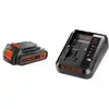 Image de Black&decker - Starter Kit - Batterie Slide Pack Lithium 18 Volts 2ah + Chargeur 2 Ah Black+decker Bdc2a20-qw