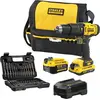 Image de STANLEY FATMAX SFMCD711DMA-QW - Perceuse-visseuse de Impact V20, 18V, 2 vitesses, Incl. set de accessoires de 50 pièces, 1 batterie de 2,0 Ah, 1 batterie de 4,0 Ah et 1 sac d'outils