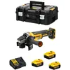 Image de Dewalt - Meuleuse Brushless 18v 125mm + 3 Batteries Li-ion 5ah + Coffret Tstak - Dcg405p3