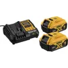 Image de DEWALT Kit de démarrage DCB1104P2 2x batteries 5,0Ah DCB184 et 1x chargeur rapide DCB115