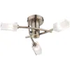 Image de Dar Morgan - Plafonnier Semi Plafonnier Laiton Antique, 3x G9