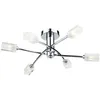 Image de Dar Morgan - Plafonnier Semi-affleurant Chrome Poli, 6x G9