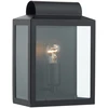Image de Dar Notary - Applique Murale Lanterne Rectangle Noir Ip44