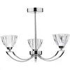 Image de Dar Vito - Plafonnier Semi-affleurant Chrome Poli, 3x G9