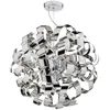 Image de Dar Rawley - Luminaire Suspendu Sphérique G9 Rubans En Chrome Poli, 9x G9