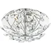 Image de Dar Zafir - Plafonnier Affleurant Cristal De Chrome Poli, 3x G9