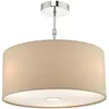 Image de Dar Ronda - Suspension Cylindrique À 3 Lumières 40cm Ecru Avec Diffuseur
