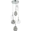 Image de Dar Quinn - Cluster Suspension Cluster En Verre Fumé Et Transparent, 6x G4
