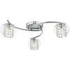 Image de Dar Elma - Plafonnier Semi-affleurant Chrome Poli Et Verre, 3x G9