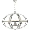 Image de Dar Symbol - Suspension Cage Chrome Satiné, 6x E14