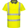 Image de Portwest S477 Warnschutz Kurzarm Polo Shirt Yellow Gr. XS