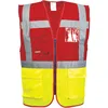 Image de Gilet Executive Paris Couleur : Jaune/rouge Taille M Portwest