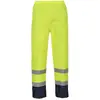 Image de Pantalon De Pluie Haute Visibilité Portwest Bicolore Jaune / Marine Xl