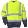 Image de Sweat Shirt Haute Visibilité Portwest Bicolore Hivis Jaune / Marine S