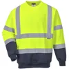 Image de Sweat Shirt Haute Visibilité Portwest Bicolore Hivis Jaune / Marine Xl