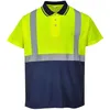 Image de Polo Haute Visibilité Bicolore Portwest Jaune / Marine Xs