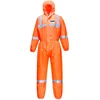 Image de Portwest ST36 Combinaison SMS antistatique VisTex pour produits chimiques Orange Taille L