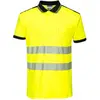 Image de Polo haute visibilité Portwest T180 PW3 Yellow/Black Taille XL