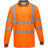 Image de Portwest S271 Polo Confort en coton à manches longues Orange Taille XL