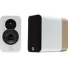 Image de Q Acoustics Concept 300 Blanc & Chêne - Enceintes bibliothèque (la paire)