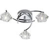 Image de Firstlight Clara - Plafonnier Multi-bras À 3 Ampoules Au Fini Chrome, Verre Transparent, G9