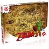 Image de Puzzle 1000 pièces WINNING MOVES The Legend of Zelda Hyrule Carte vintage Paysage Marron - Neuf