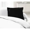 Image de Les Tendances - Lovely Home Lot De 2 Taies D'Oreillers 100% Coton 63x63 Cm - Noir