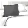 Image de Lovely Home - Lot De 2 Taies D'Oreillers 100% Coton 50x70 Cm - Gris Foncé