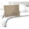 Image de Lovely Home Lot De 2 Taies Doreillers 100% Coton 50x70 Cm - Beige