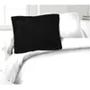 Image de Lovely Home Lot De 2 Taies Doreillers 100% Coton 50x70 Cm - Noir