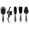 Image de Muc-off Kit De Brosses Pour Vélo 5 Pièces De Qualité Supérieure - 5 Brosses De Vélo Avec Poils En Nylon Durable Et Manches Ergonomiques En Caoutchouc Pour Moins De Choc (mu-bru-02061)