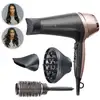 Image de Remington D5706 Coffret Coiffure, Seche-Cheveux Ionique Curl Confidence 2200W, Brosse 45mm, Grille Ceramique, Leger, Silencieux - Neuf