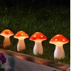 Image de Lampes Solaires Champignons Féériques Sur Piquets - Lot De 4
