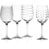 Image de lot de 4 verres à vin blanc MIKASA CHEERS CRYSTAL avec pour 450ml motif Creative Tops
