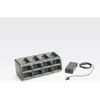 Image de Station de charge, 8 compartiments Station de charge 8 compartiments, charge les batteries standard et étendues, adaptateur secteur inclus. Câble d'alimentation correspondant (kabeurosw) à commander impérativement, convient pour Zebra RS507 (SAC5070-801CR)