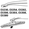 Image de TRICO Essuie-glace EX254 adaptable sur MERCEDES-BENZ Classe B (W246 W242) 45g