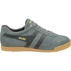 Image de Baskets de sport Gola Harrier pour hommes, modèle bas, couleur gris, parfaites pour le quotidien