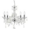 Image de Searchlight - Marie Therese - 5lt Lustre Avec Gouttes Et Pampilles, Acrylique Et Verre E14 5x60w Max Diam 48cm