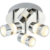 Image de Plafonnier LED, chrome, spot mobile, 28 cm, BUBBLES