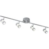 Image de Plafonnier LED, chrome, L 90 cm, BUBBLES