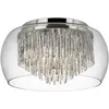 Image de Searchlight - Curva - Plafonnier À 4 Lumières Chrome Et Verre, G9