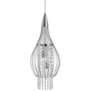 Image de Rocket, 2Flamme Cadre Cage Suspension, Chrome Avec Décoratif Bouton de Cristal Clair