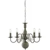 Image de Eglo - Lustre Greythorne - 5l Métal Gris Texturé E14 Max 5x60w Diamètre 60cm
