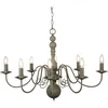 Image de Searchlight - Lustre Greythorne - 8l Métal Gris Texturé E14 Max 8x60w Diamètre 88cm