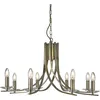 Image de Searchlight - Lustre De Plafond Ascona 8l Laiton Antique 8 Branches Avec Verre Transparent E14 Max 8x60w Diamètre 75cm Hauteur 145cm